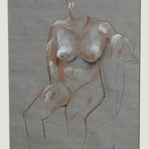 Marie01-Graphit-und-Kreide-auf-Papier-40x50cm